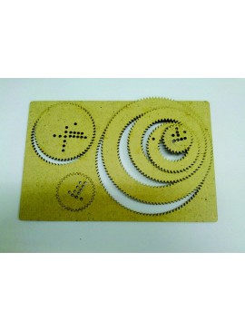 Intra απο ξύλο plywood 3mm-4mm πάχος - Ξύλινο κιτ σχεδίασης σπιράλ σπιρόγραφου Δίασταση 30x30 cm Intraeaxys-eoxl60qo