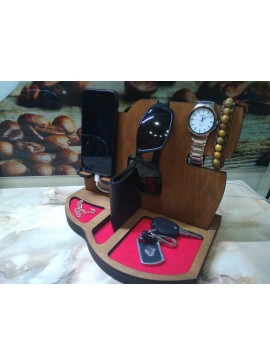 Intra απο ξύλο plywood 3mm-4mm πάχος - Σταθμός σύνδεσης Nightstand Organizer Δίασταση 30x30 cm Intraeaxys-yon0kgk7