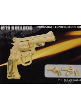 Intra απο ξύλο plywood 3mm-4mm πάχος - M19 Bulldog Gun Gun Kit με αρχείο PDF συναρμολόγησης Δίασταση 30x30 cm Intraeaxys-pok39w37