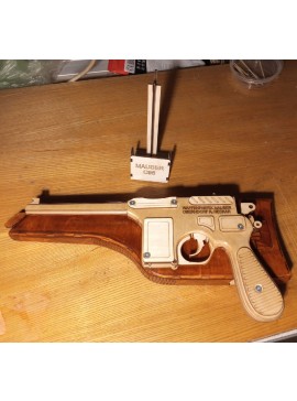 Intra απο ξύλο plywood 3mm-4mm πάχος - Παιχνίδι πιστόλι Mauser C96 Δίασταση 30x30 cm Intraeaxys-eo0qxeg1