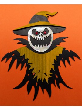 Intra απο ξύλο plywood 3mm-4mm πάχος - Χαριτωμένο Ghoul Halloween Decor Δίασταση 30x30 cm Intraeaxys-075yew8o