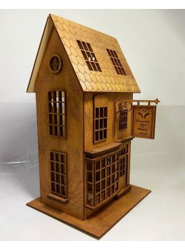 Intra απο ξύλο plywood 3mm-4mm πάχος - Ξύλινο σπίτι του Χάρι Πότερ Δίασταση 40x50 cm Intraeaxys-d1lv86zo