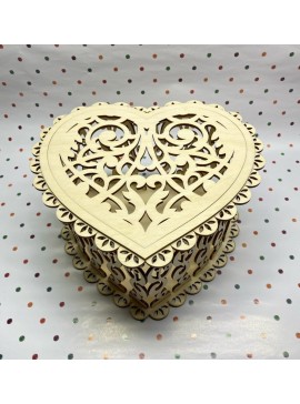 Intra απο ξύλο plywood 3mm-4mm πάχος - Κουτί καραμέλας Valentine Heart Δίασταση 30x30 cm Intraeaxys-yon0gmg7
