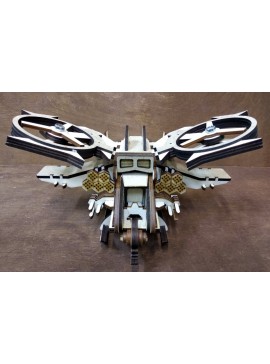 Intra απο ξύλο plywood 3mm-4mm πάχος - Avatar ελικοπτέρου Scorpion Δίασταση 30x30 cm Intraeaxys-d1lv0m6o