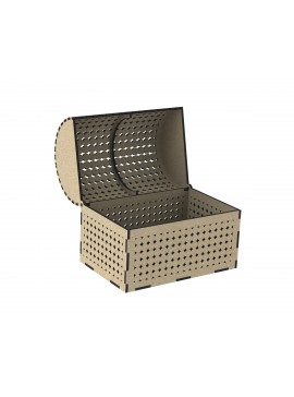 Intra απο ξύλο plywood 3mm-4mm πάχος - Ξύλινο σεντούκι με Διακοσμητικό Καπάκι Δίασταση 30x30 cm Intraeaxys-6o3y98p7