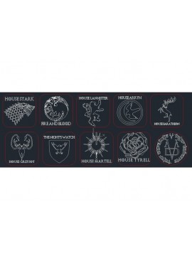 Intra απο ξύλο plywood 3mm-4mm πάχος - Game Of Thrones Coasters Red Cutting Line Δίασταση 30x30 cm Intraeaxys-pok38vd7