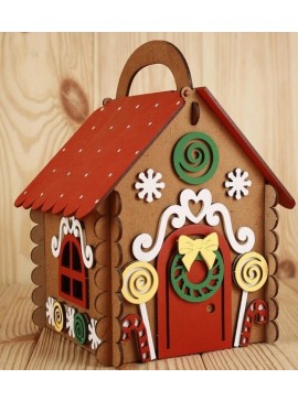 Intra απο ξύλο plywood 3mm-4mm πάχος - Ξύλινο Σπίτι με μελόψωμο Δίασταση 40x50 cm Intraeaxys-d1lvzdpo