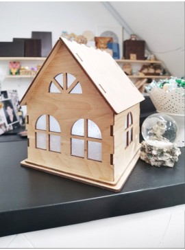 Intra απο ξύλο plywood 3mm-4mm πάχος - Μικρό Ξύλινο Διακοσμητικό Σπίτι 4mm Δίασταση 40x50 cm Intraeaxys-e1gkyxvo