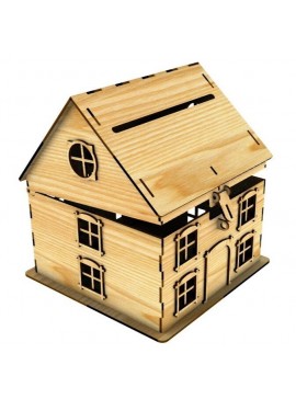 Intra απο ξύλο plywood 3mm-4mm πάχος - Κουτί καρτών Wedding House Δίασταση 40x50 cm Intraeaxys-ro6y5g67