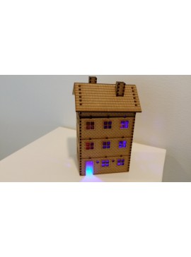 Intra απο ξύλο plywood 3mm-4mm πάχος - Σπίτι από τούβλα Δίασταση 40x50 cm Intraeaxys-ro6ypnq7