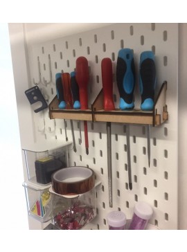 Intra απο ξύλο plywood 3mm-4mm πάχος - Κατσαβιδιοθήκη Ikea Skadis 3mm Δίασταση 30x30 cm Intraeaxys-p7ym6667