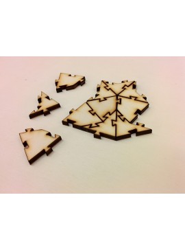 Intra απο ξύλο plywood 3mm-4mm πάχος - Συμπλεκόμενα πλακάκια Kite And Dart Penrose Δίασταση 30x30 cm Intraeaxys-6o3ymrp7