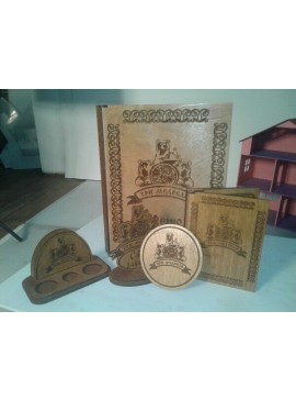 Intra απο ξύλο plywood 3mm-4mm πάχος - Ξύλινη θήκη κάρτας μενού εστιατορίου Ξύλινο κάλυμμα μενού Δίασταση 30x30 cm Intraeaxys-r1z2g921