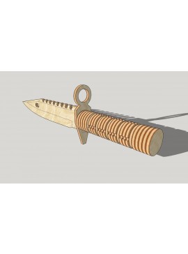 Intra απο ξύλο plywood 3mm-4mm πάχος - Πρότυπο ξύλινο μαχαίρι Δίασταση 30x30 cm Intraeaxys-qommwgro