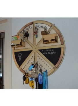 Intra απο ξύλο plywood 3mm-4mm πάχος - Επιτοίχια θήκη ιταλικής πίτσας Δίασταση 30x30 cm Intraeaxys-075y298o