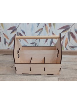 Intra απο ξύλο plywood 3mm-4mm πάχος - Σετ Κουτί Δοχείου Μολυβοθήκης Creative Gift Gift For School For Children 6mm Δίασταση 30x30 cm Intraeaxys-joed5ld1