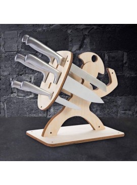 Intra απο ξύλο plywood 3mm-4mm πάχος - Βάση μαχαιριών κουζίνας Spartan Δίασταση 30x30 cm Intraeaxys-ro6y8zn7