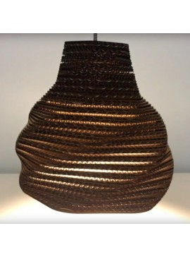 Intra απο ξύλο plywood 3mm-4mm πάχος - Αμπαζούρ από στριφτό εξάγωνο χαρτόνι Δίασταση 30x30 cm Intraeaxys-zo98ygx1