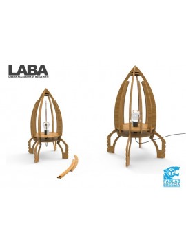 Intra απο ξύλο plywood 3mm-4mm πάχος - Space Dream Lamp Δίασταση 30x30 cm Intraeaxys-joerddd7