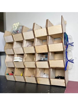 Intra απο ξύλο plywood 3mm-4mm πάχος - Ξύλινα στοιβαζόμενα κουτιά Linbins Αρχείο PDF Δίασταση 30x30 cm Intraeaxys-91jd30p1