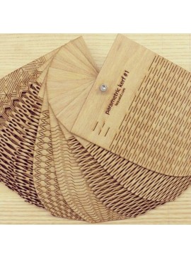 Intra απο ξύλο plywood 3mm-4mm πάχος - Πρότυπο ζωντανής άρθρωσης μοτίβο κυψέλης για Δίασταση 30x30 cm Intraeaxys-poke48oj