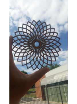 Intra απο ξύλο plywood 3mm-4mm πάχος - Mandala 2 Arcs Δίασταση 30x30 cm Intraeaxys-joerdz57