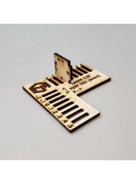 Intra απο ξύλο plywood 3mm-4mm πάχος - Kerf Test Slot And Tab Clearance Test 3mm Δίασταση 30x30 cm Intraeaxys-voqd2qd1