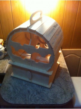 Intra απο ξύλο plywood 3mm-4mm πάχος - Mini Bar Wine Rack Δίασταση 30x30 cm Intraeaxys-qomm3m5o