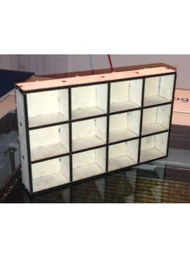 Intra απο ξύλο plywood 3mm-4mm πάχος - Παραμετρικό κουτί σπόρων Δίασταση 30x30 cm Intraeaxys-zo98m0w1
