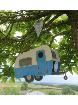 Intra απο ξύλο plywood 3mm-4mm πάχος - Caravan Bird House Δίασταση 40x50 cm Intraeaxys-yon04ny7