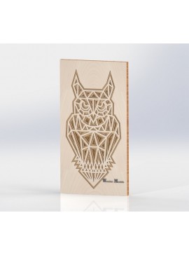 Intra απο ξύλο plywood 3mm-4mm πάχος - Τέχνη με στρώματα κουκουβάγιας Δίασταση 30x30 cm Intraeaxys-qomm9n4o