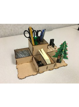 Intra απο ξύλο plywood 3mm-4mm πάχος - Ξύλινη οργάνωση γραφείου Αξεσουάρ γραφείου γραφείου 3mm Δίασταση 30x30 cm Intraeaxys-51rr5rd1