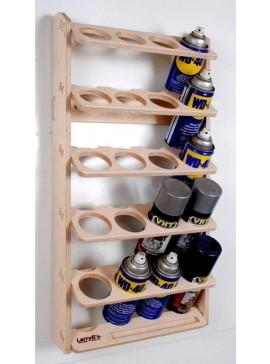 Intra απο ξύλο plywood 3mm-4mm πάχος - Ράφι θήκης αποθήκευσης για δοχεία βαφής με σπρέι Δίασταση 30x30 cm Intraeaxys-67wzlkm7