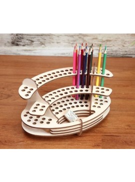 Intra απο ξύλο plywood 3mm-4mm πάχος - Ξύλινη Μολυβοθήκη Στάντα Μολύβι Μολύβι Αποθήκευσης 3mm Δίασταση 30x30 cm Intraeaxys-m1d65jl7