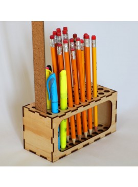 Intra απο ξύλο plywood 3mm-4mm πάχος - Στυλό γραφείου Χάρακας Μολυβοθήκη 3mm Δίασταση 30x30 cm Intraeaxys-ro6y4rm7