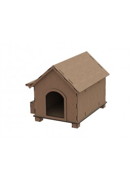 Intra απο ξύλο plywood 3mm-4mm πάχος - Ξύλινο σπίτι για κατοικίδια Δίασταση 40x50 cm Intraeaxys-r1z23ml1