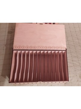Intra απο ξύλο plywood 3mm-4mm πάχος - Κιβώτιο αποθήκευσης κινητού τηλεφώνου για την τάξη Δίασταση 30x30 cm Intraeaxys-078y935o