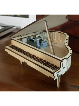 Intra απο ξύλο plywood 3mm-4mm πάχος - Grand Piano Music Box 3mm Δίασταση 30x30 cm Intraeaxys-eo206dm7