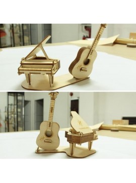 Intra απο ξύλο plywood 3mm-4mm πάχος - Κιθάρα πιάνου Vector Art Δίασταση 30x30 cm Intraeaxys-e1grqy7l