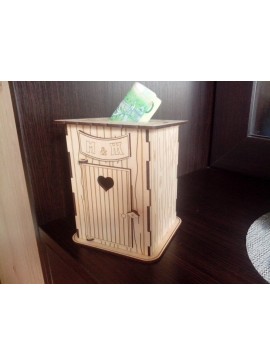 Intra απο ξύλο plywood 3mm-4mm πάχος - Ξύλινος κουμπαράς Δίασταση 30x30 cm Intraeaxys-r1z24l21