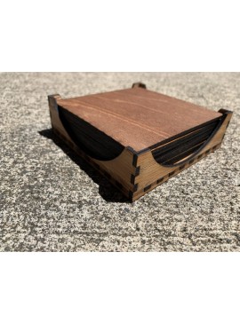 Intra απο ξύλο plywood 3mm-4mm πάχος - Σουβέρ με θήκη Δίασταση 30x30 cm Intraeaxys-ro6ye037