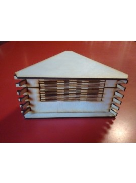 Intra απο ξύλο plywood 3mm-4mm πάχος - Ξύλινο Σαλόνι Τρίγωνο Μεντεσέ Δίασταση 30x30 cm Intraeaxys-51rrz6d1