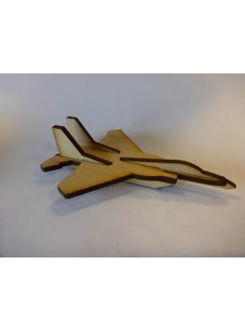Intra απο ξύλο plywood 3mm-4mm πάχος - Μίνι μαχητικό αεροσκάφος F15 Δίασταση 30x30 cm Intraeaxys-pok3mwj7