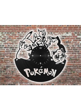 Intra απο ξύλο plywood 3mm-4mm πάχος - Ρολόι Pokemon Δίασταση 30x30 cm Intraeaxys-voq2m3eo