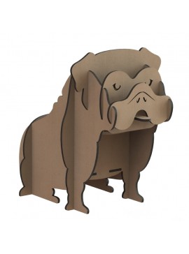 Intra απο ξύλο plywood 3mm-4mm πάχος - Βάση τηλεχειριστηρίου Boxer Dog Δίασταση 30x30 cm Intraeaxys-yon0lgx7