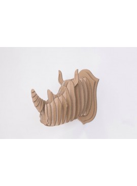 Intra απο ξύλο plywood 3mm-4mm πάχος - Στήριγμα τοίχου Rhino Head Δίασταση 30x30 cm Intraeaxys-m1d6mgy7