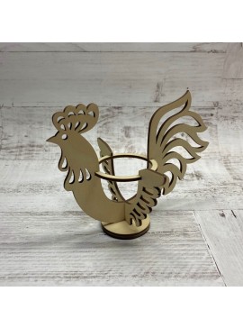 Intra απο ξύλο plywood 3mm-4mm πάχος - Αυγοθήκη κόκορα Καλό πασχαλινό ντεκόρ Δίασταση 30x30 cm Intraeaxys-p7ymy9r7