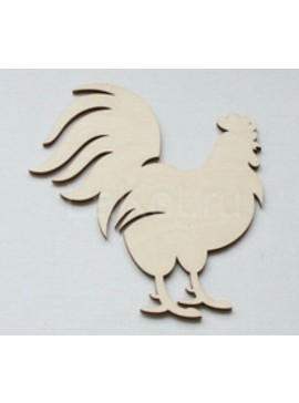 Intra απο ξύλο plywood 3mm-4mm πάχος - Ξύλινος κόκορας σε στάση Δίασταση 30x30 cm Intraeaxys-eo4qjxg7