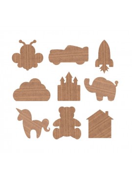 Intra απο ξύλο plywood 3mm-4mm πάχος - Ξύλινοι Μαγνήτες για Παιδιά Δίασταση 30x30 cm Intraeaxys-joedzk91
