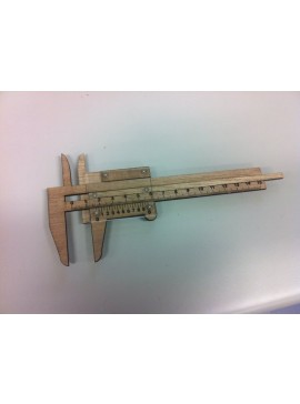 Intra απο ξύλο plywood 3mm-4mm πάχος - Μικρομετρική κλίμαξ βερνιέρου Δίασταση 30x30 cm Intraeaxys-91jkpp5o